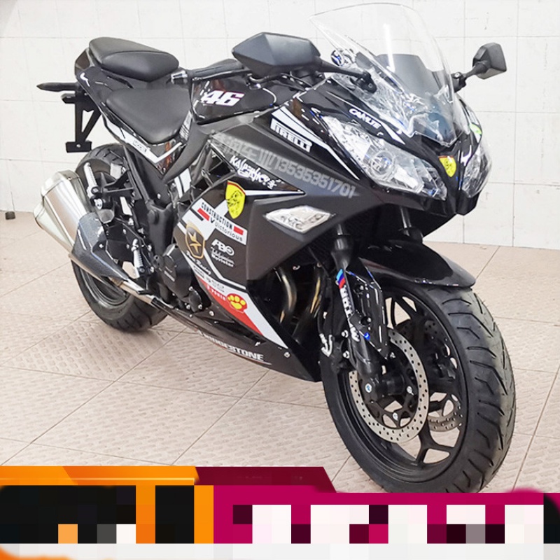 小忍者摩托车跑车200-400cc整车可上牌新款机车双缸水冷 400国四