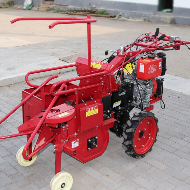 澜虞小型玉米收割机玉米收获机玉米秸秆还田一体机多功能收割收获机单