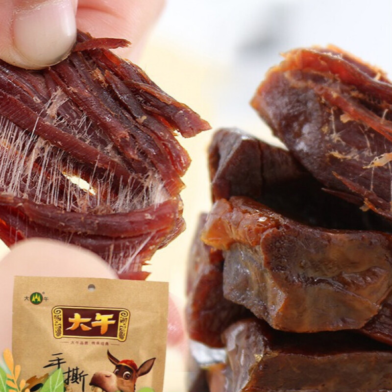 大午   手撕驴肉干袋卤味驴肉手撕驴肉丝丝入味干办公室零食小吃 手撕