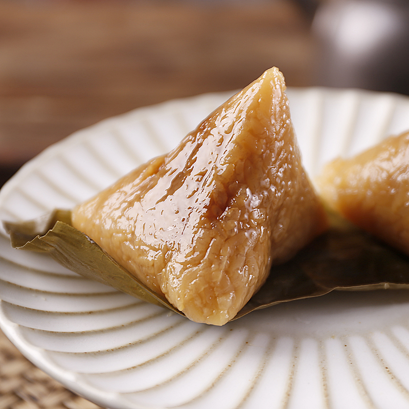 广纳力驰郑永丰灰汤碱水蜜枣一口粽手工新鲜温州特产清水豌豆甜粽子