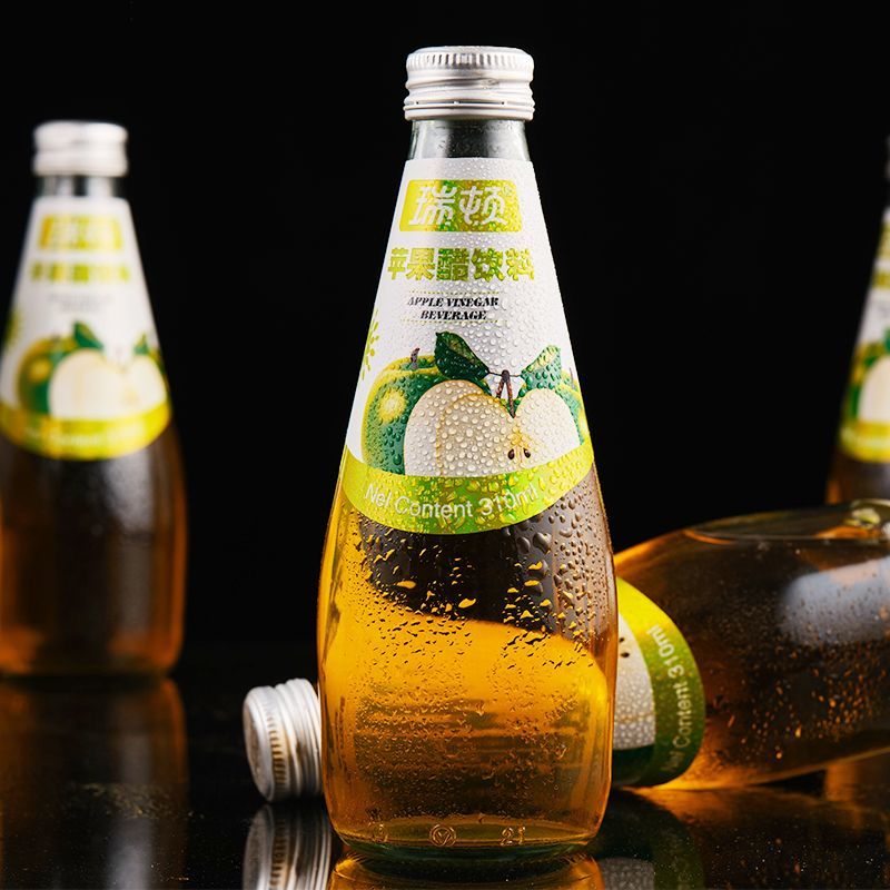 苹果醋 果汁饮料玻璃瓶装310ml*6瓶/12瓶聚餐年货泡沫箱整箱 苹果醋310玻璃瓶 6瓶【限购18件】