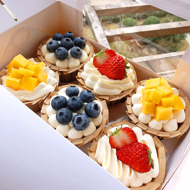 活动儿童派对甜品下午茶点心同城配送当日送达 a款水果纸杯蛋糕6个