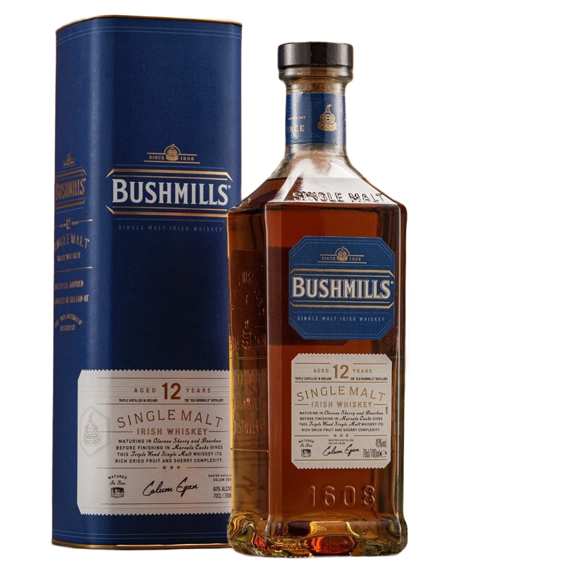 百世醇（BUSHMILLS）爱尔兰威士忌单一麦芽10年12年16年21年黑标红标白标 12年-单一麦芽