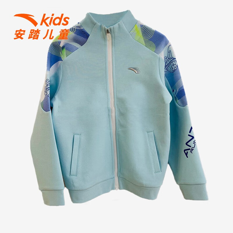 安踏(anta)儿童外套春季新款针织运动上衣男小童休闲百搭童装小童休闲