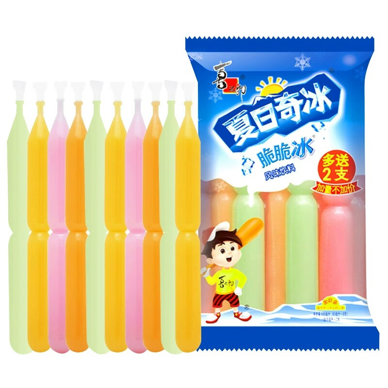 喜之郎 脆脆冰棒冰85ml*10支 冰淇淋碎冰冰 休闲零食怎么看?