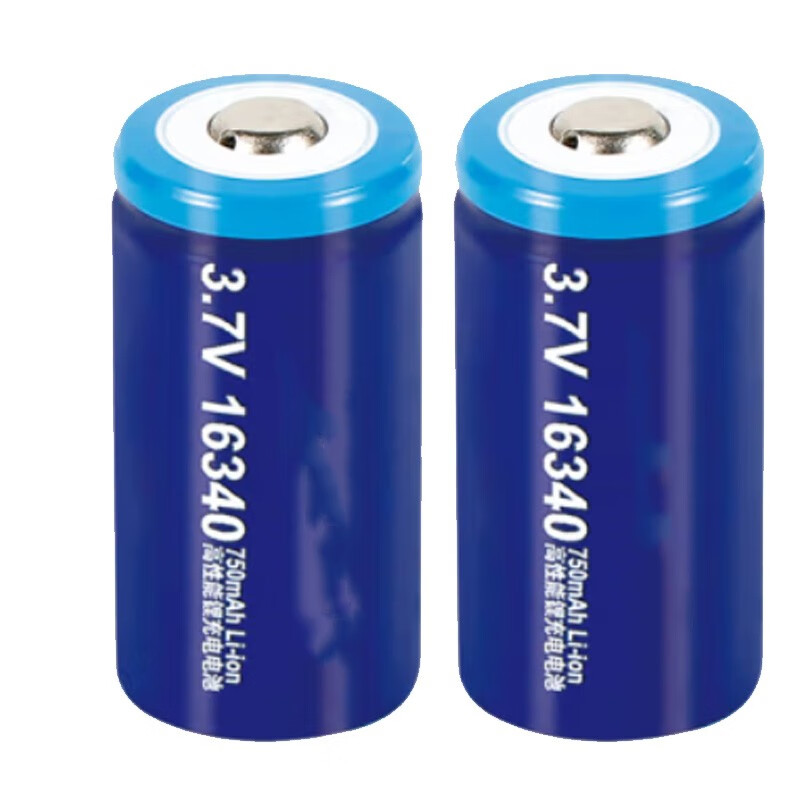 铱方 16340电池 适用于18650 22650 26650 18500 18350充电电池 3.7V16340尖头