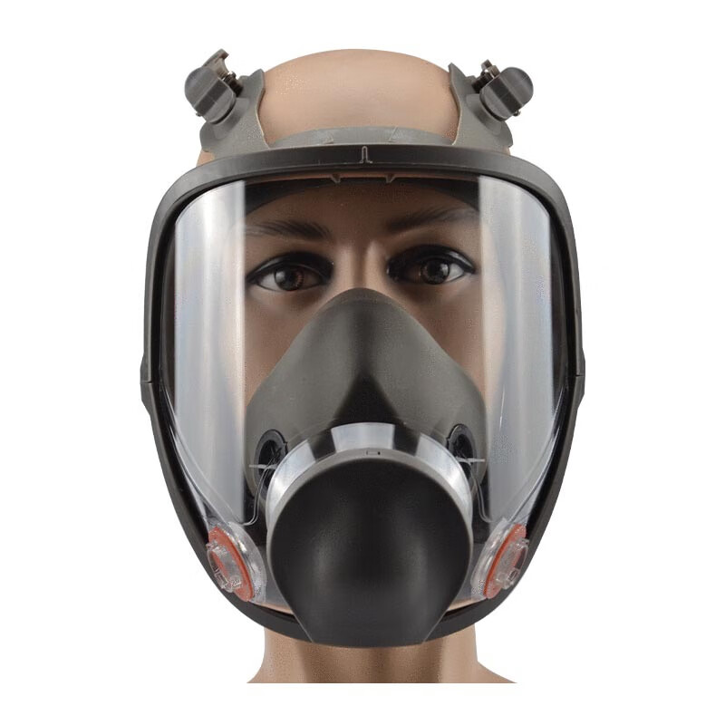 防毒面具喷漆化工过滤式全面罩劳保防尘消防大视野防护面具 6800单面具