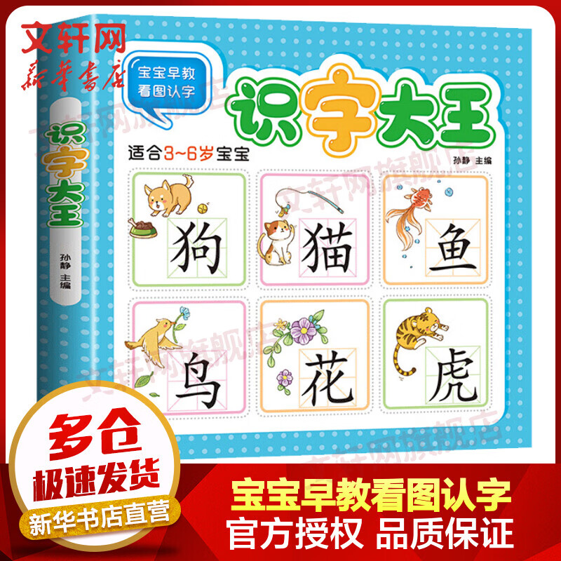 宝宝早教看图认字识字大王 3-6岁儿童幼儿园入学准备 早教启蒙幼小