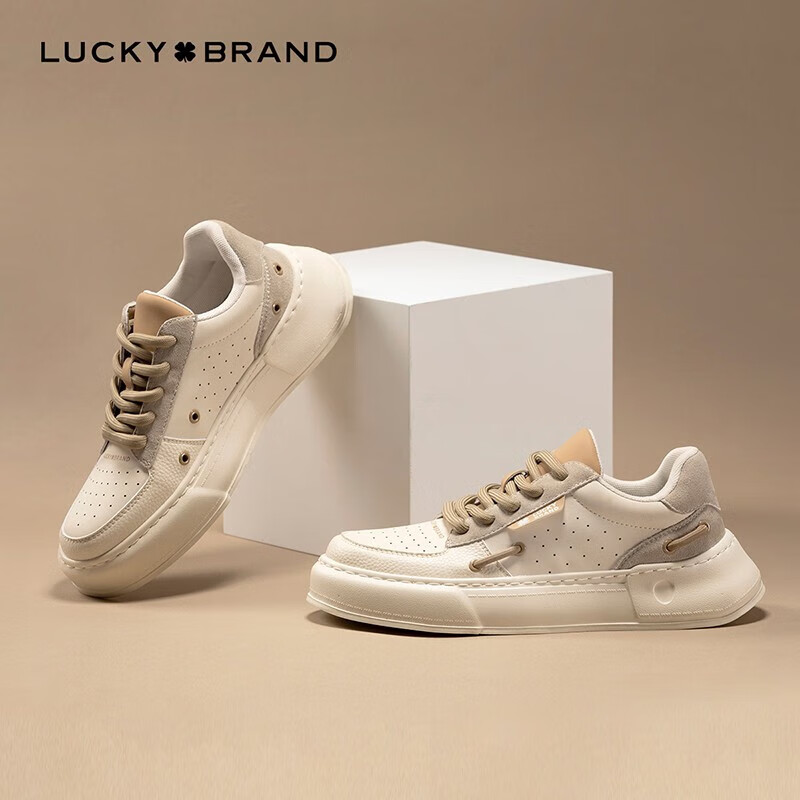 lucky brand休闲鞋 男【专柜款】四叶草美式运动鞋潮流复古男鞋小白鞋