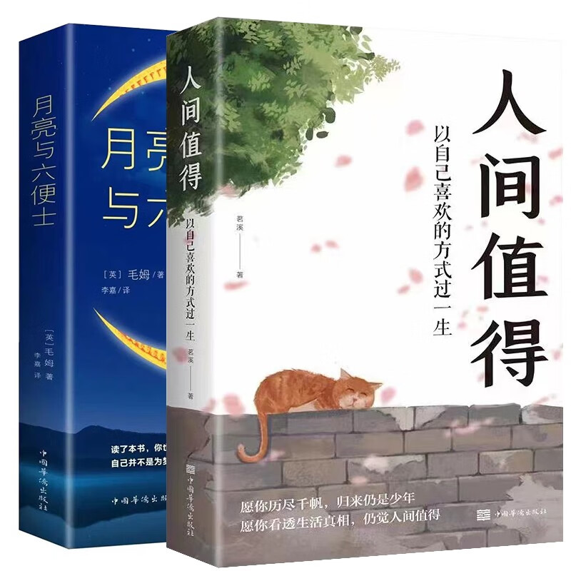 2册人间值得 以自己喜欢的方式过一生月亮和六便士