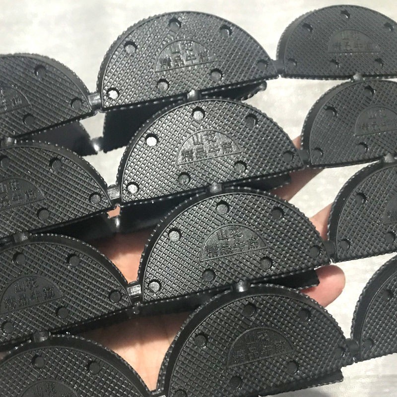修鞋后跟贴鞋掌牛筋耐磨贴鞋跟磨偏修补材料鞋跟帖斜贴片鞋后掌 黑色