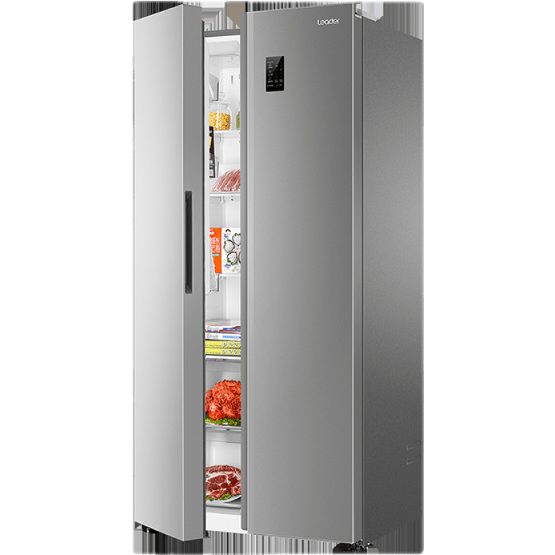 海尔出品 （Leader）统帅对开门冰箱 480升双开门 节能变频风冷无霜家用电冰箱 BCD-480WLLSSD0C9