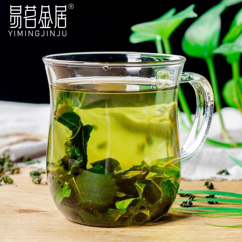 易茗金居 桑叶茶150g/罐 精选霜后桑葚叶炒制新鲜桑叶 霜后桑葚叶精选花草茶叶 桑叶茶原料 【150g*2罐】