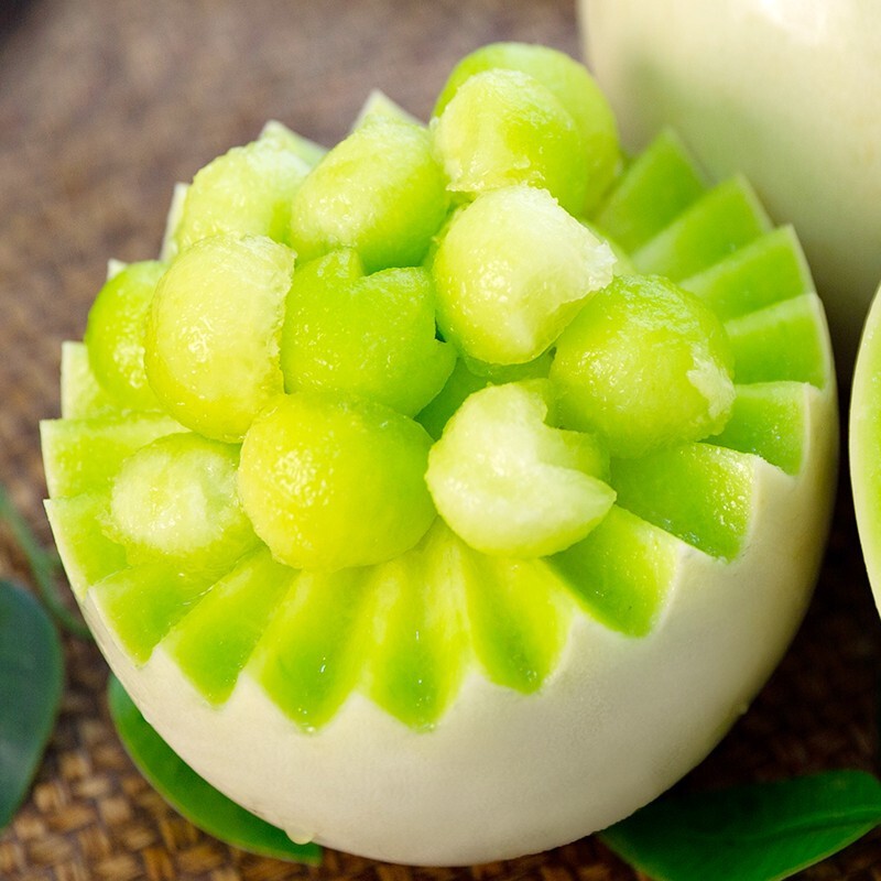 蔬农联(shunonglian)山东新鲜玉菇甜瓜  时令新鲜水果 冰淇淋香瓜 现
