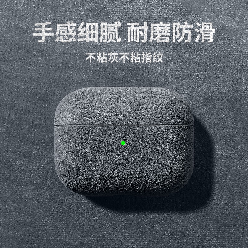 优思顿airpods pro二代保护套c口挂绳适用苹果无线蓝牙硅胶防摔盒轻奢无线保护套蓝牙保护套蓝牙耳机套 Airpods Pro二代(USB-C)【高级灰】