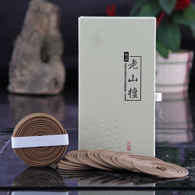 清允天然老山檀香4小时小盘香礼盒装家用卧室办公 老山檀香4小时40