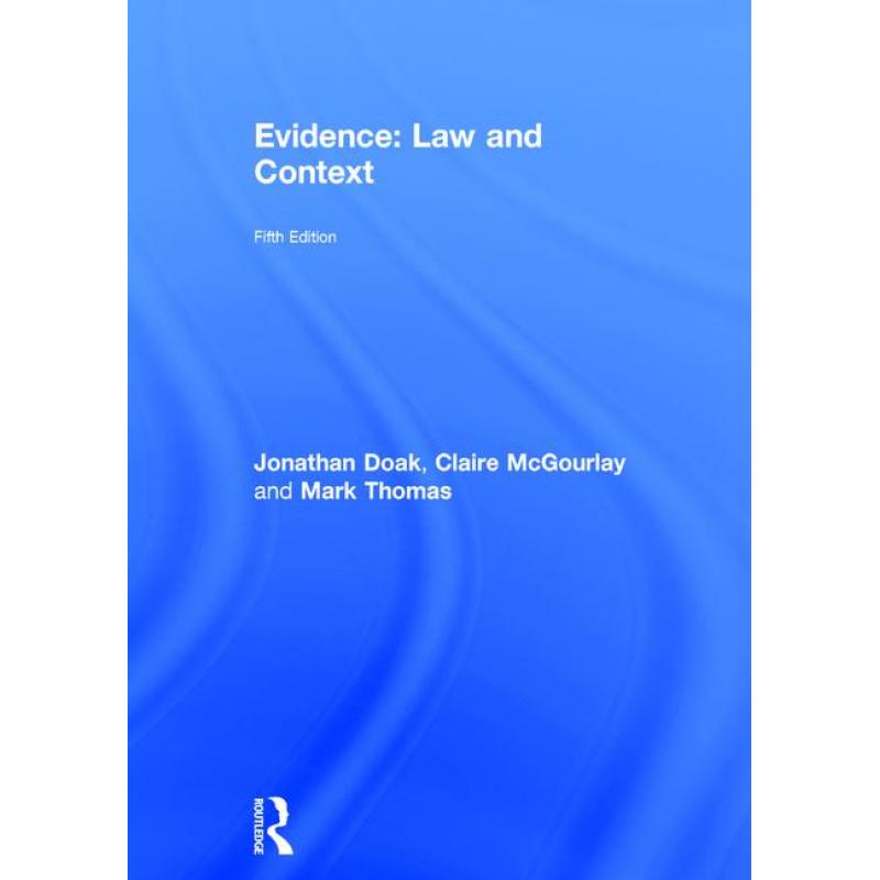 预订 EVIDENCE, LAW AND CONTEXT 5/E