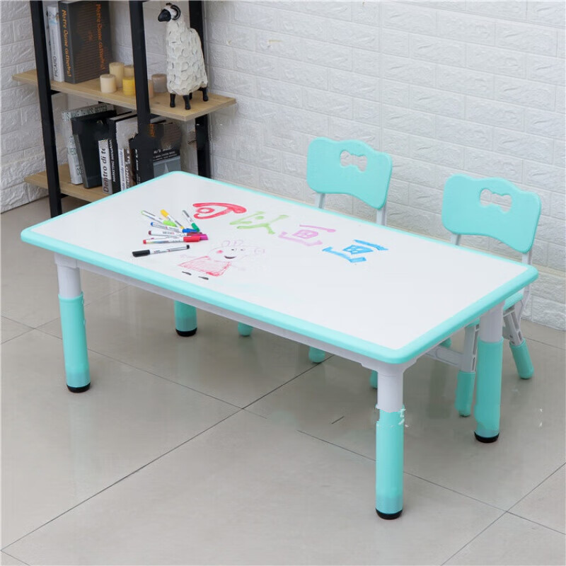 ing)幼儿园学习桌椅可升降可涂鸦套装儿童培训班画画写字课桌早教定制