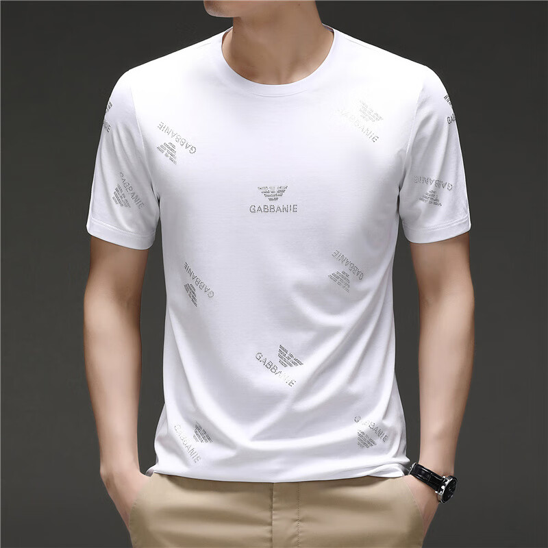 roman armani男式短袖t恤夏季新款半袖薄款圆领时尚休闲