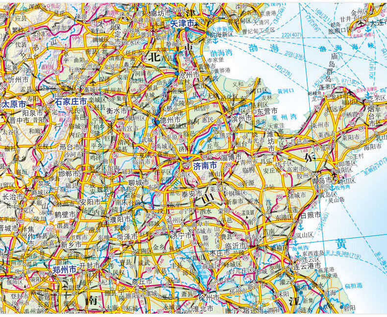 2023年新版 中国交通全图地图 (盒装折叠版)1.07*0.