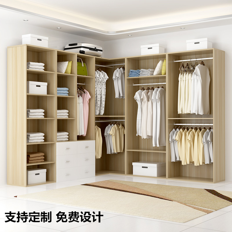 辉导   转角衣柜实木简易简约现代经济型组装定制衣帽间卧室家具柜子