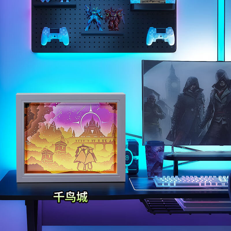 光遇周边纸雕灯光影定制版女生日礼物手工小夜灯纪念日高颜值 千鸟城