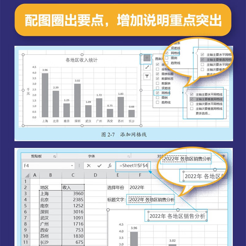 Excel数据分析可视化必备技能案例视频精讲