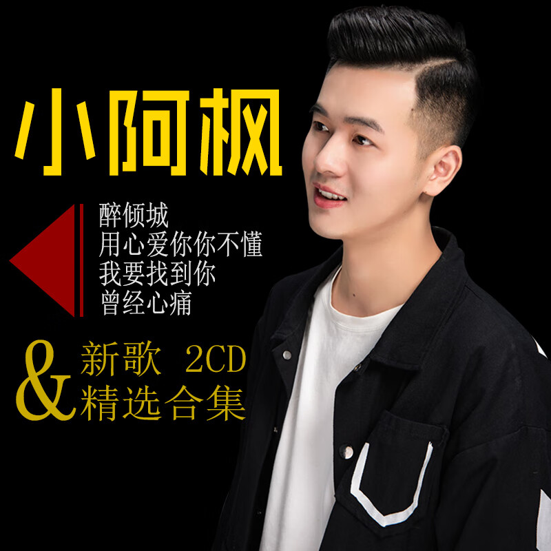 闲遇汽车载cd小阿枫网红老歌翻唱流行新歌曲无损音乐光盘2碟片 醉倾城