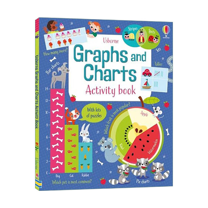 尤斯伯恩 英文原版 graphs and charts activity book 图表练习书