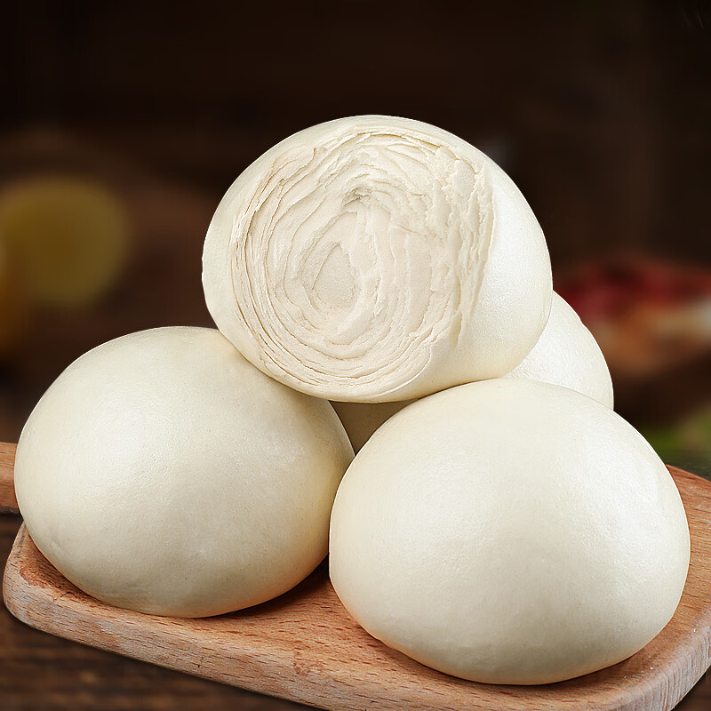 面老面馒头早餐纯手工千层馍馍北方休闲食品 5斤麦芯粉千层馒头共20个