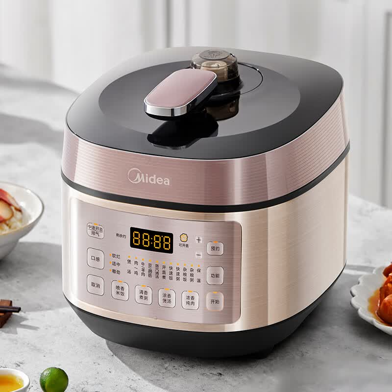 美的（Midea）浓香系列 智能电压力锅5L家用多功能不粘双钢胆IH电磁加热自动排气高压锅YL50P602 (3-6人食用)使用感如何?