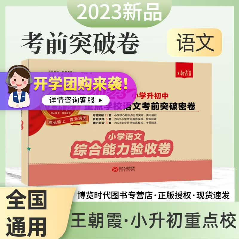 2023王朝霞小升初重点校考前突破密卷数学语文英语小学毕业总复习综合能力验收卷专题突破精选真题 语文