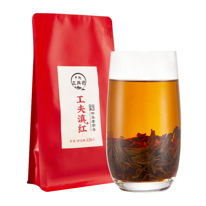 牛街正興徳（Niujie Zhengxingde）红茶工夫滇红甜香浓郁红茶袋装120g