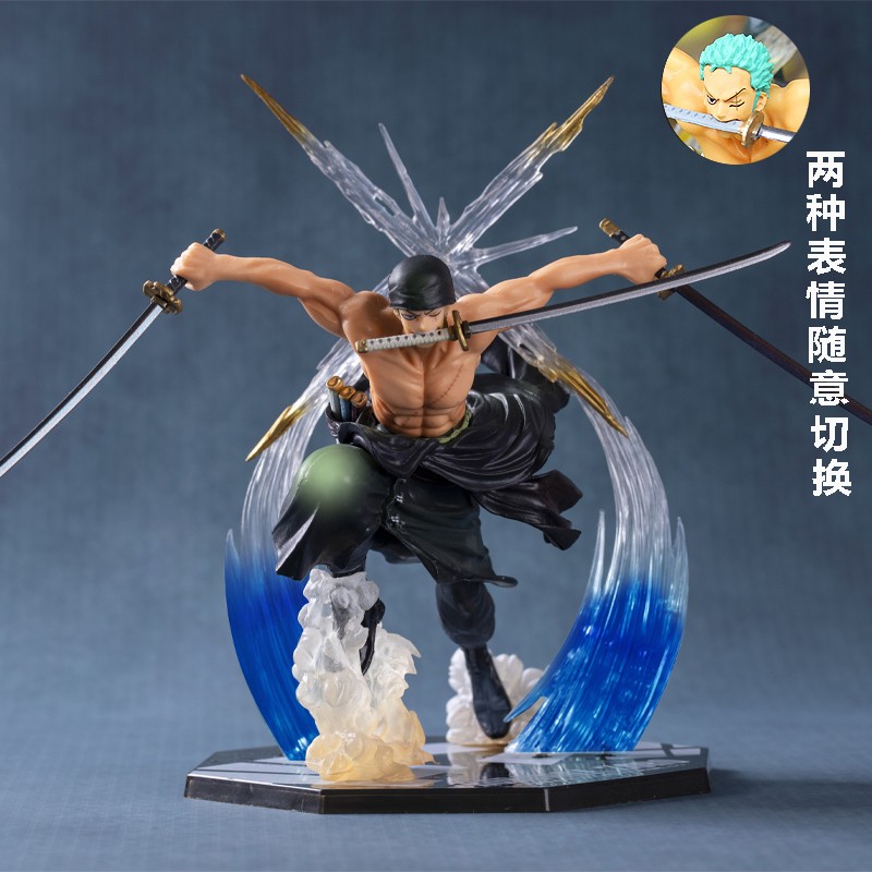 玩高玩海贼王路飞手办动漫索隆摆件玩偶男女朋友生日礼物七夕情人儿童