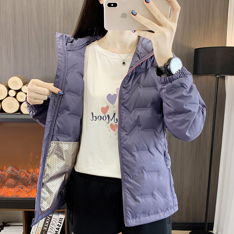 泰起新款轻薄羽绒服女2026新款连帽灰鸭绒秋冬季小个子外套女款羽绒衣 黑色男 5XL