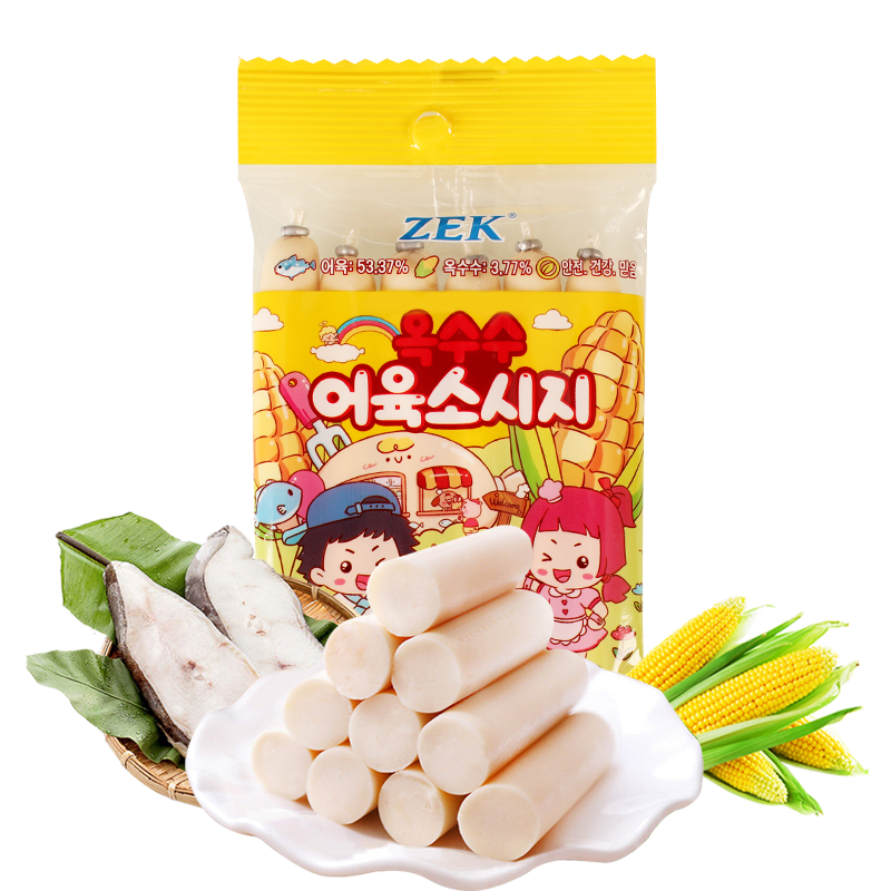 ZEK品牌深海玉米鳕鱼肠儿童零食价格走势与销量趋势|手机休闲零食价格波动网
