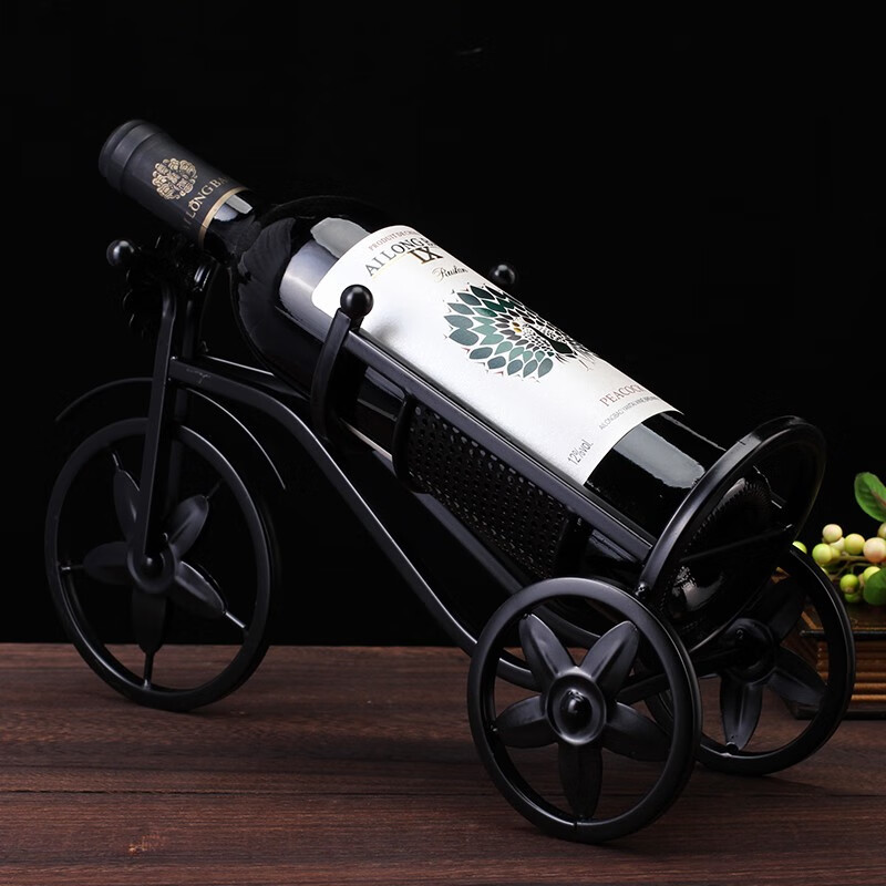 红酒架摆件家居装饰品酒具葡萄酒架创意复古酒柜摆设 皇家马车-黑色