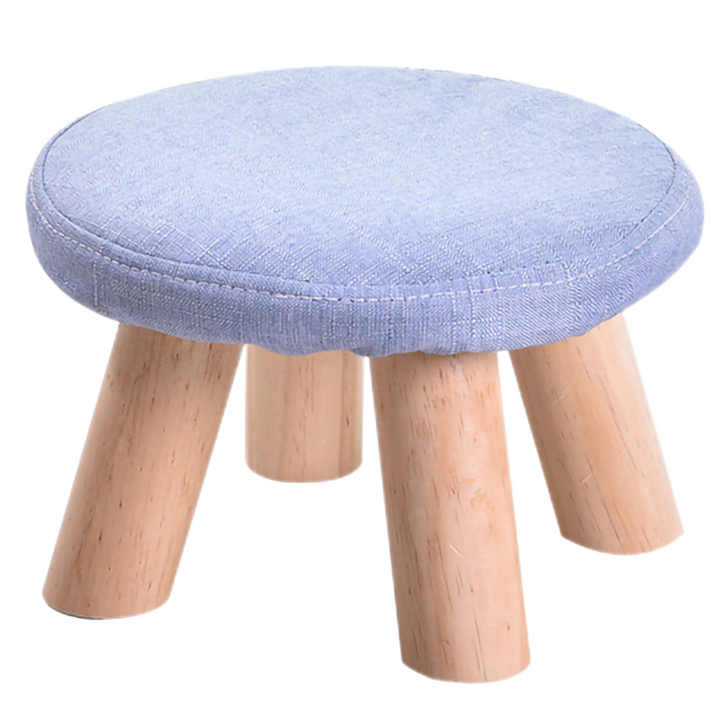 和大人 小凳子家用实木圆凳矮凳可爱沙发凳懒人换鞋凳时尚网红创意小板凳 四腿凳 小猫凳20把装