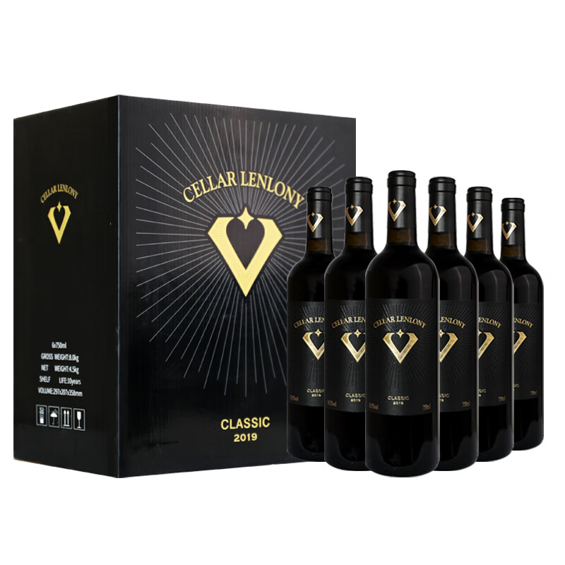 灵珑古堡 荣耀 法国进口干红葡萄酒 14.5%vol 750ml*6支 整箱