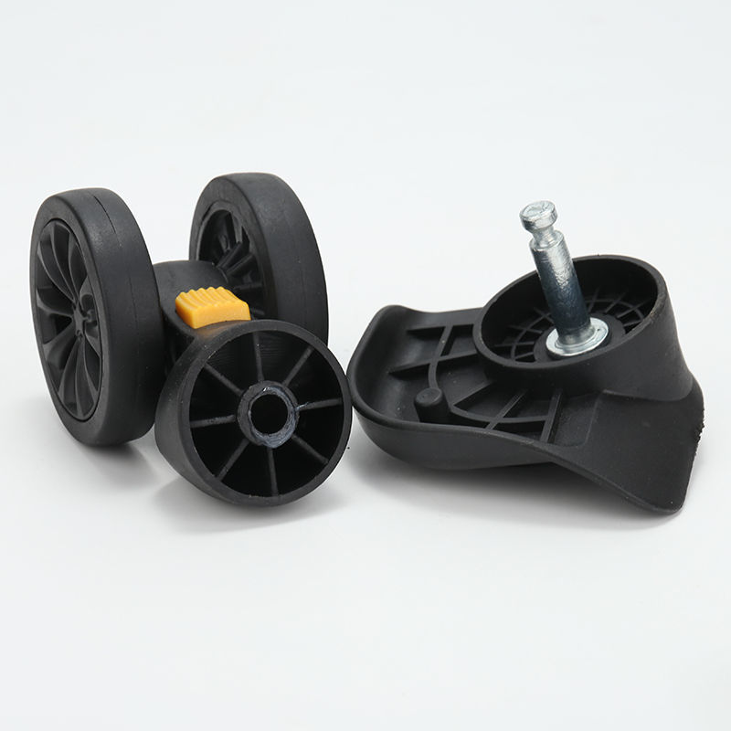 万向轮轮子滑轮脚手架轮旅行箱轮子行李箱万向轮耐磨拉杆箱滑轮替换配