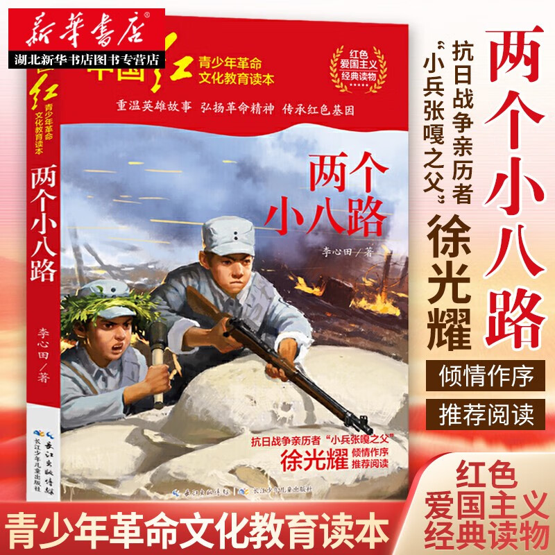 两个小八路7-14岁中小学生寒暑假课外阅读中国红青少年革命文化教育