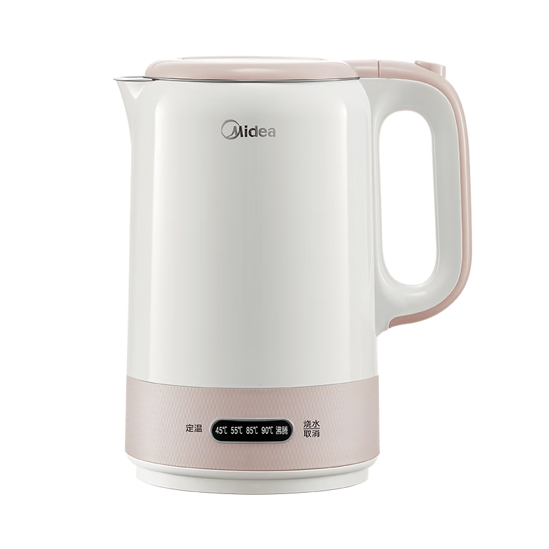 美的（Midea）电水壶热水壶电烧水壶1.7升大容量热水壶316母婴级无缝内胆恒温保温养生SH17X308-PRO