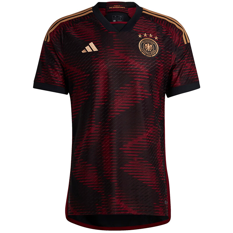 阿迪达斯2022世界杯德国队客场球员版短袖球衣hf1695 红hf1695 s
