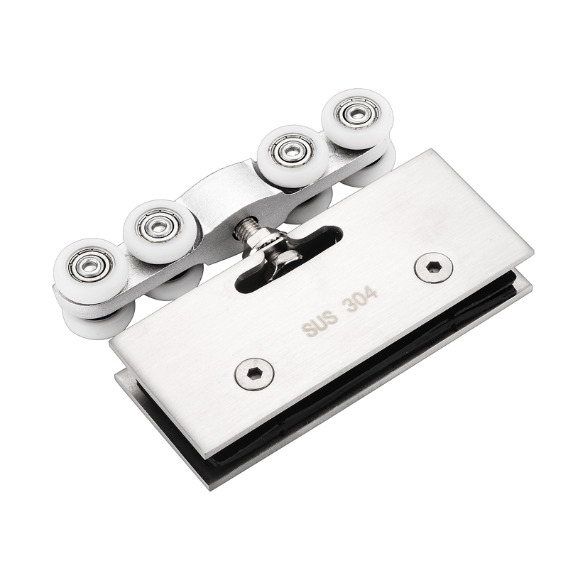 304不锈钢玻璃门吊轮移门轨道玻璃推拉门滑轮移门吊滑轮玻璃吊门