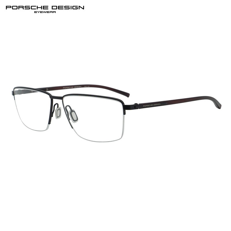 保时捷设计porschedesign眼镜框男款意大利半框生物钢光学远近视眼镜