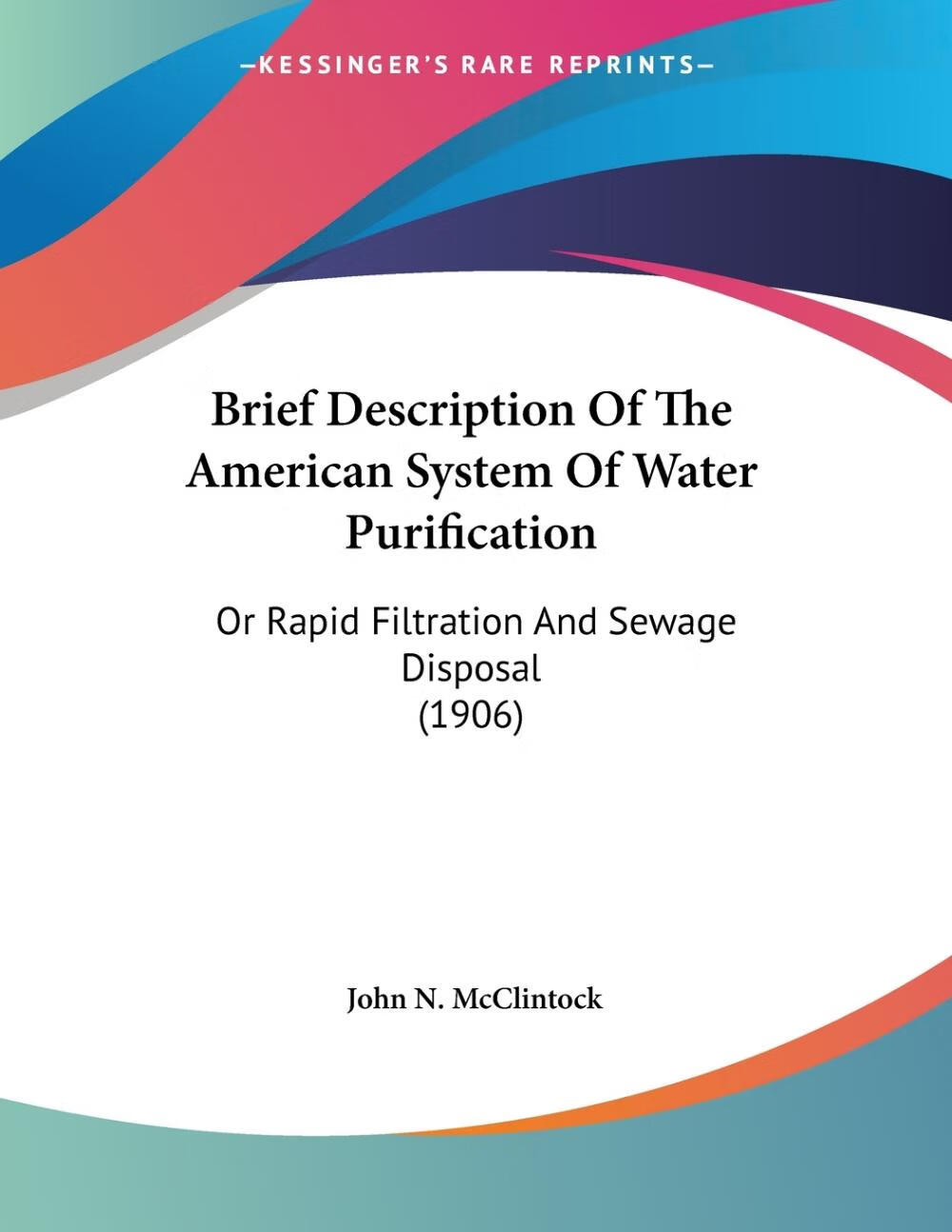 brief description of the american system of water purification