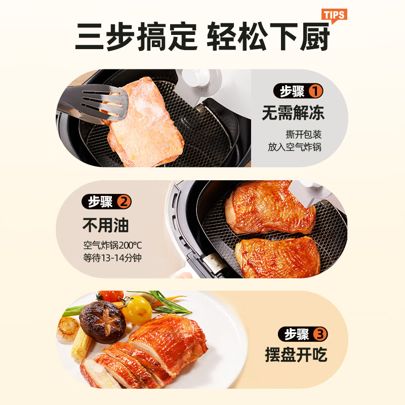 圣农霸王鸡腿排港式叉烧味无骨鸡腿肉健身代餐高蛋白速食 女生要吃肉 霸王鸡腿排145g*10片