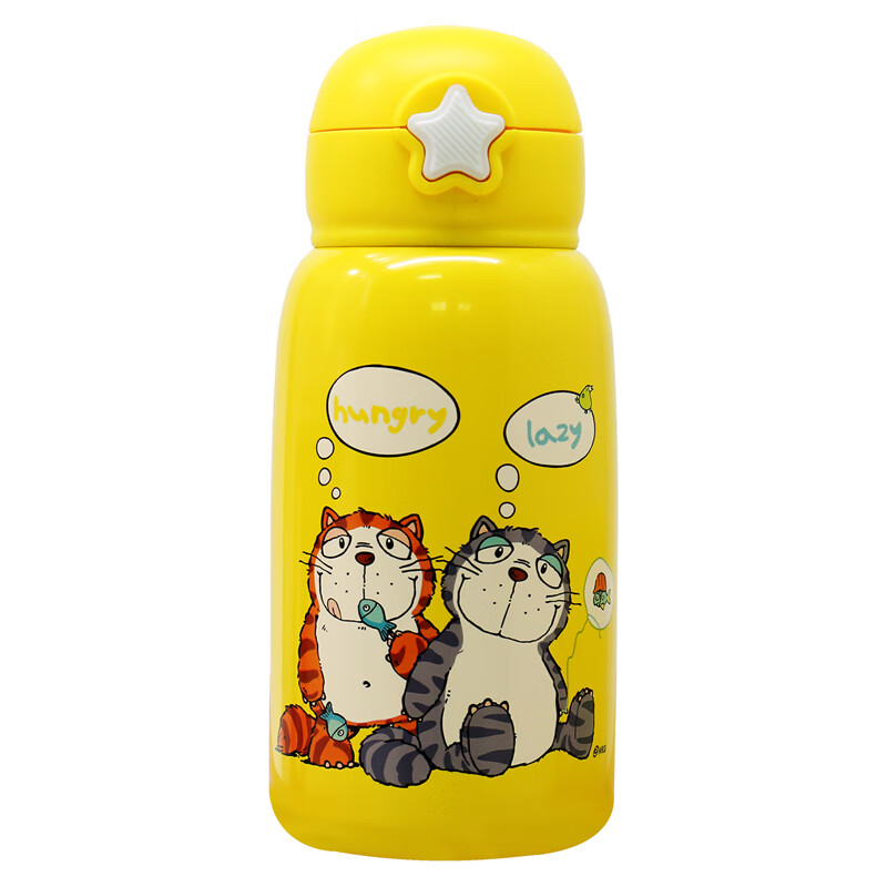 nici儿童保温杯水杯保温杯吸管杯学饮杯316不锈钢三合一580mlnq21930