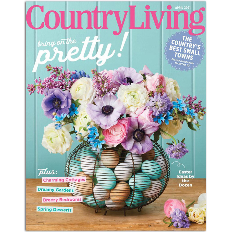 【单期可选】Country Living 乡村生活 2023/22年月刊 美国家居设计软装饰品杂志 2021年4月刊