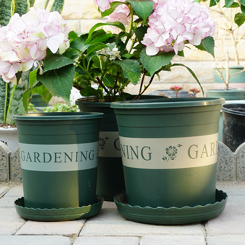 塑料加厚矮胖二代加仑花盆家用绿萝多肉月季小绿植控根 1加仑盆(1个装